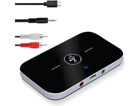 Adaptador Bluetooth Áudio Ozvavzk 5.0 Transmissor/recetor 2 Em 1 Cabo Rca 3,5mm 10 Horas De Autonomia