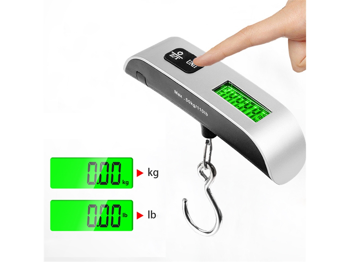 Balança Eletrônica Portátil De 50 Kg Com Visor Lcd E Ferramentas De Pesagem.