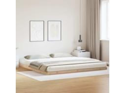 Vidaxl Estrado De Cama Natural 180 X 220 Cm Madeira De Pinheiro Sólida