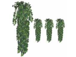 Vidaxl Trepadeira Hera Artificial 4 Pcs 90 Cm Verde
