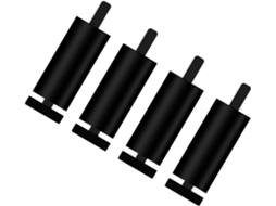 Conjunto De Sofá Metal Resistente Para Móveis Estilo Moderno E Robusto, Preto 8cm
