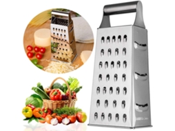 Ralador Inox Quadrado, Ralador Queijo Legumes Frutas DUREFORWARD