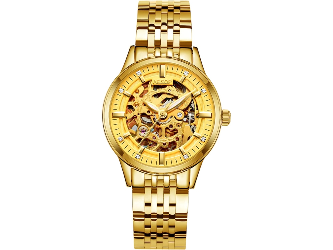Globo Branco Dial Automático Auto Enrolamento Mecânico Relógio Luxo Cristal Safira Business Dress Watch Facpoet