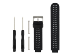 Bracelete para Garmin Forerunner 235 / 220 / 620 / 630 / 230 / 735 Silicone Bicolor com Ferramenta Preto e Branco XIAOMOYU