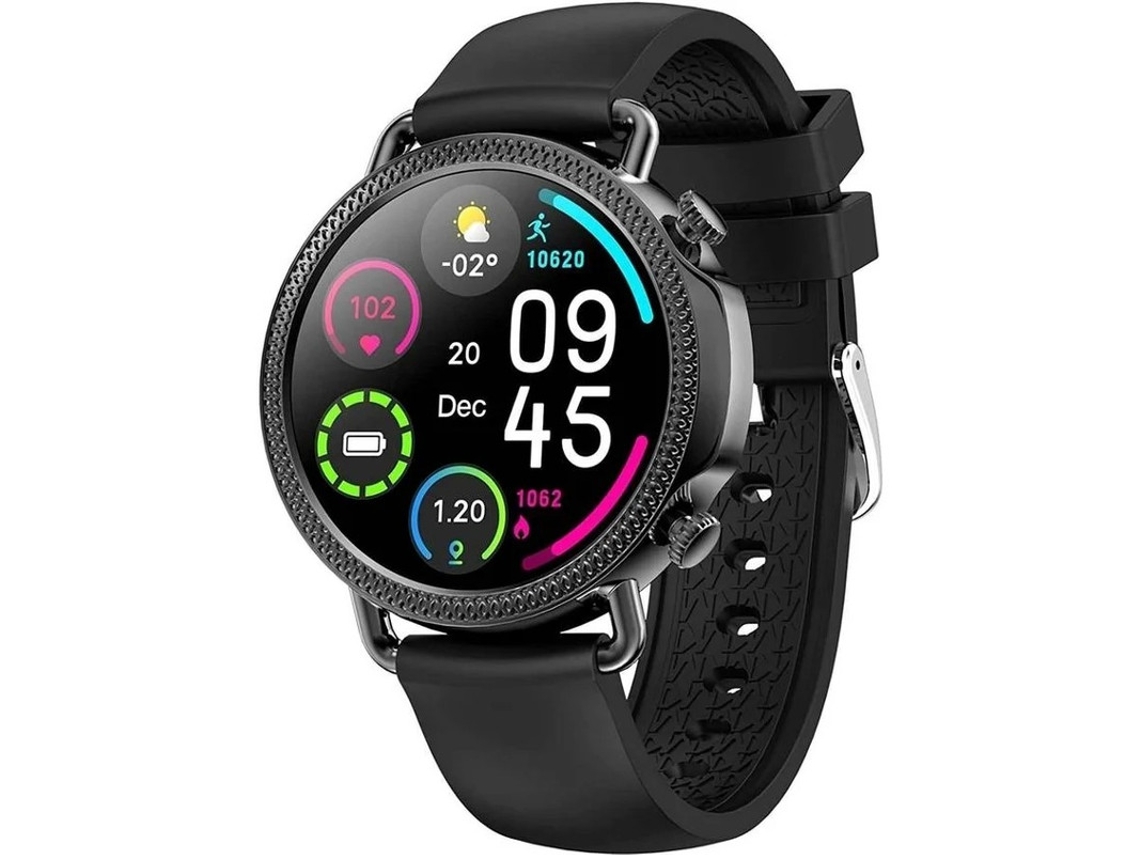 Smartwatch Fitness para iOS e Android, rastreador de atividades esportivas, sono e monitor de saúde Bestvite (preto)