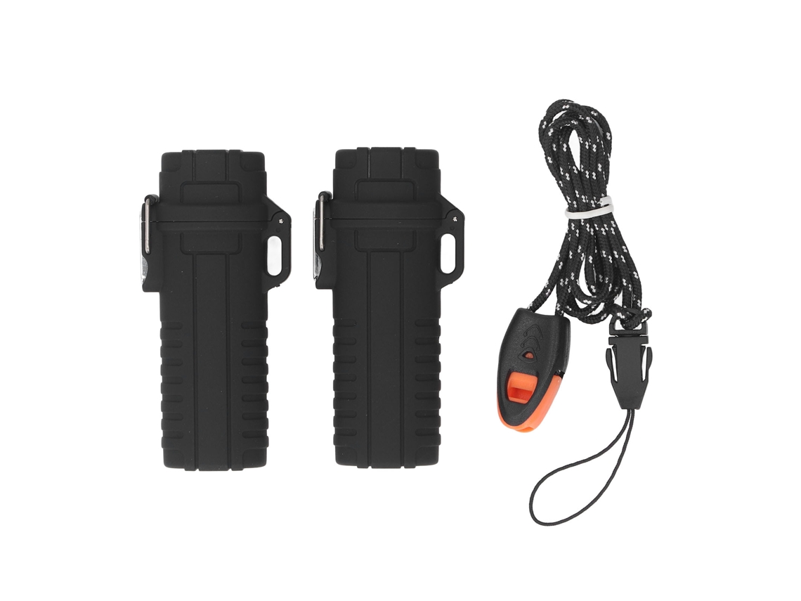 Tubos De Armazenamento Impermeáveis Com Tampa Hermética Para Camping E Viagens - Preto
