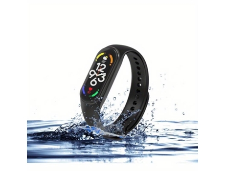 Pulseira de Silicone RIFF para Xiaomi Mi Band Série 3/4/5/6/7 Laranja
