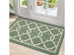 Capacho Verde 50x80 Cm Polipropileno Tpr Lavável Absorvente