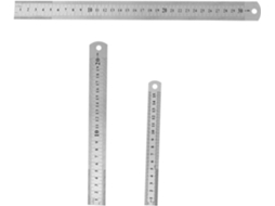 Conjunto Inoomp Com 3 Réguas De Aço Inoxidável Dupla Face Para Estudantes, Ideias Para Decoração Escolar E Medições