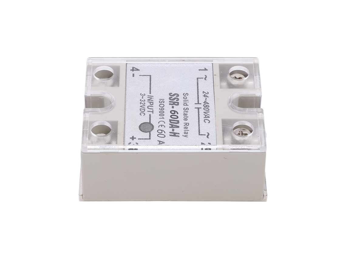 Laxiscreed Relé De Estado Sólido Monofásico 60a Para 24-480vac Com Controle De 3-32vdc