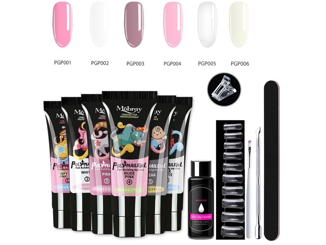 Lurelia Gel Para Alongamento De Unhas 7 Peças Ref. Pgp1-6
