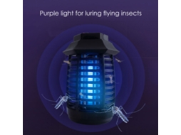 Lâmpada Antimosquito UV LED Portátil Sem Fumo Inodoro Insetos