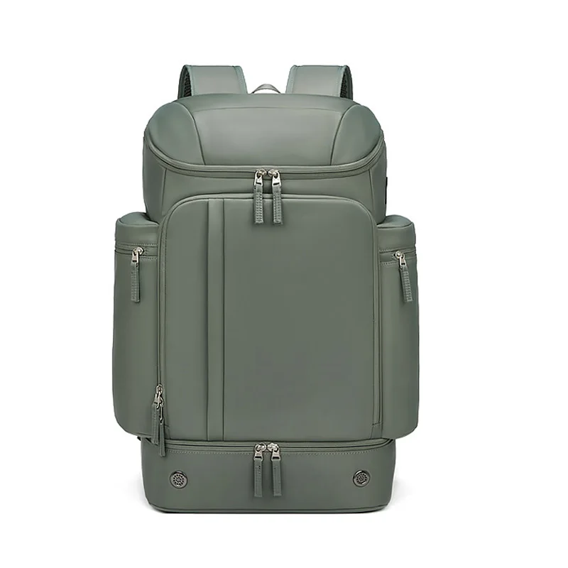 Mochila Para Laptop De Viagem (verde Militar, 14 Polegadas), Expansível E Multicamadas À Prova D'água.