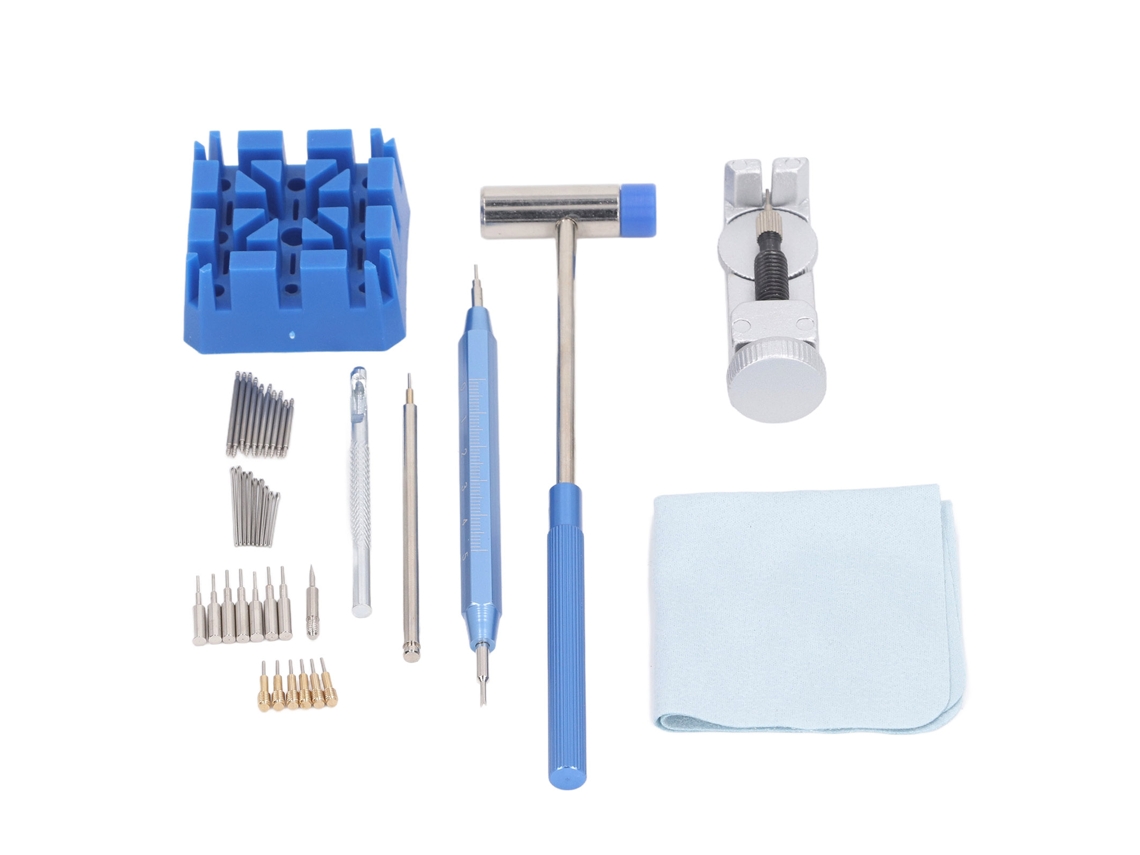 Kit De Ferramentas Para Reparação De Relógios: Ajuste De Pulseira, Abertura De Caixa E Troca De Bateria