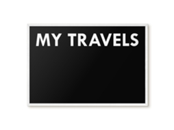 Magnetic Board For Wall My Travels For The Bedroom Espelharte (60x40 Cm)