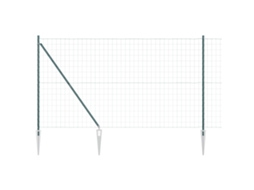 Conjunto 1 Cerca Externa Vidaxl Verde Aço (10 X 1,6 M)