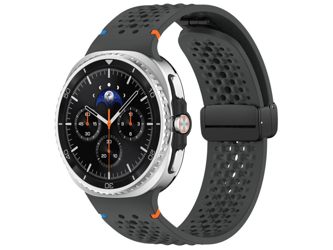 Bracelete Respirável Colmeia para Samsung Galaxy Watch 8 / 8 Classic XIAOMOYU com Fivela Magnética Preta, Rosa, Laranja