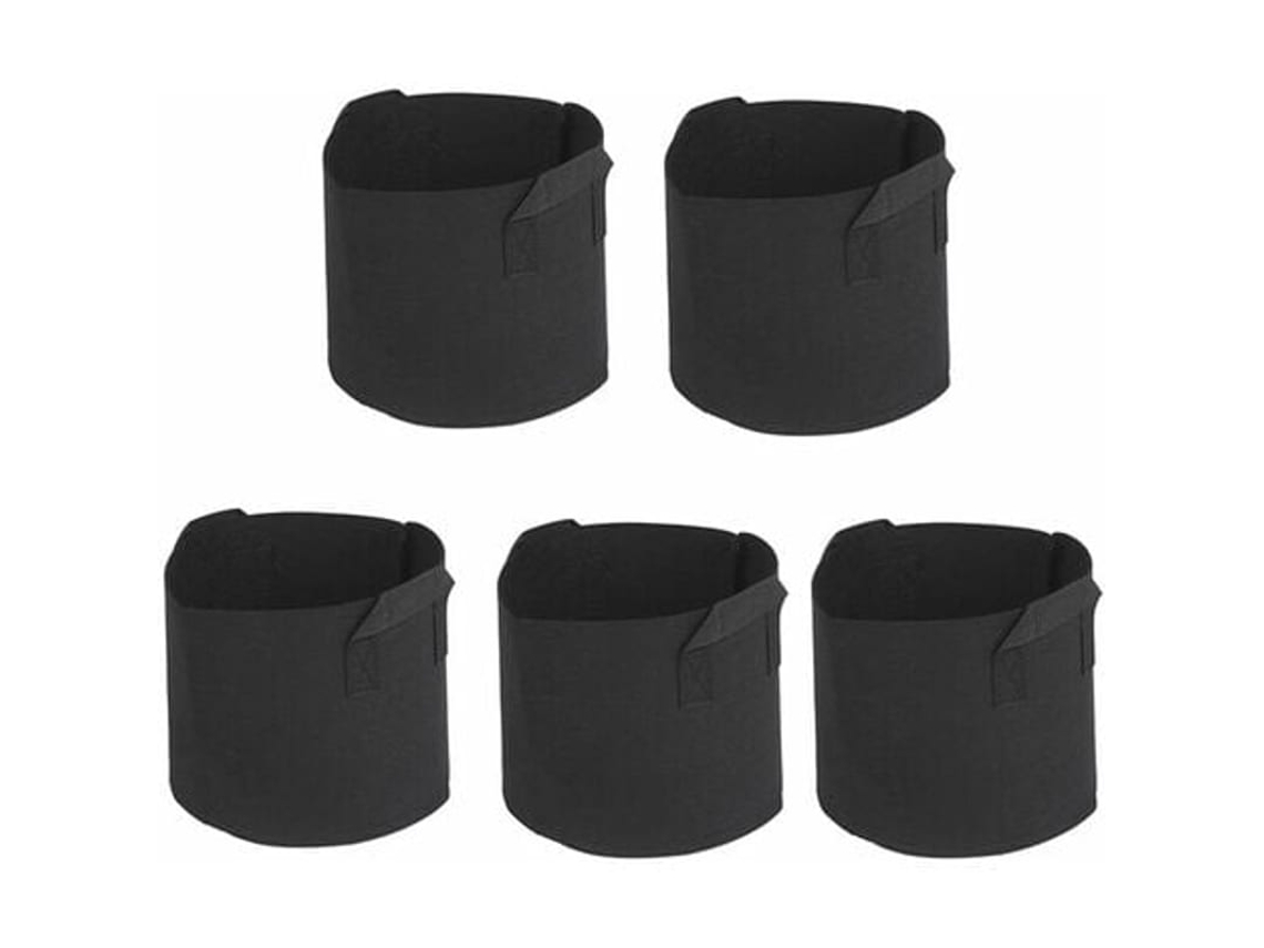 Sacos De Mudas, 3 Galões, 5 Pacotes, Sacos De Mudas Não Tecidos E Vasos De Plantio Não Tecidos