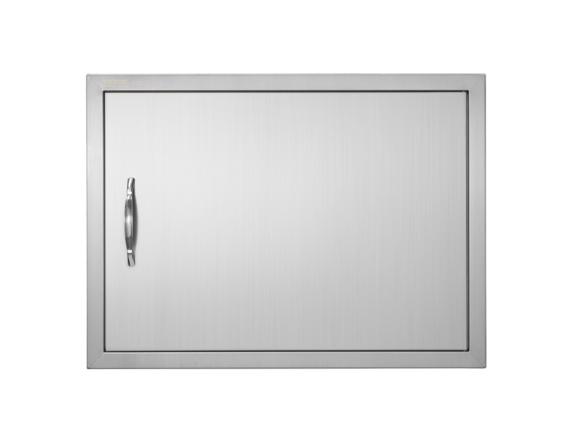 VEVOR 685X508 Mm Porta de Acesso À Ilha de Churrasco Ao Ar Livre Porta Da Cozinha de Aço Inoxidável