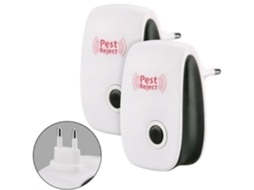 2 X Ultrassônico Anti-Pragas Repelente de Insetos Mosquitos Roedores Repelente Eletrônico de Pragas para Lutar Contra Ratos Baratas e Formigas