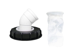 Filtro Tapa Ibc 45° 165mm Nylon para Tanque de Água de Chuva Lavável Dn 150 Resistente a Ácidos e Bases S/MARCA