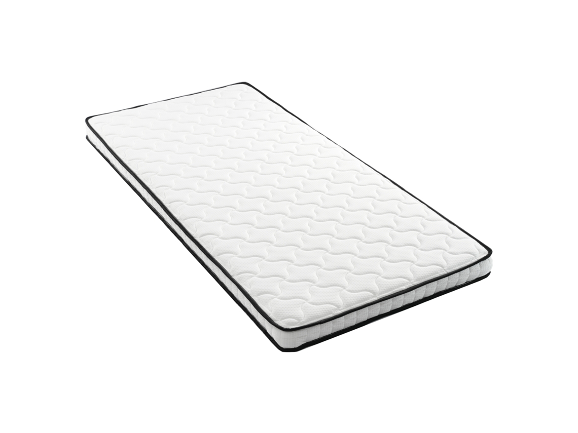 Colchão De Molas 90x200 Cm - H3 Firme, 12 Cm De Espessura, Ergonómico E Enrolado - Branco