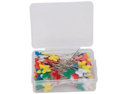 Alfinetes Retos De Cabeça Chata, Auxiliares De Costura, Alfinetes De Costura, Alfinetes De Quilting Para Marcação De Pontos De Precisão E Organização