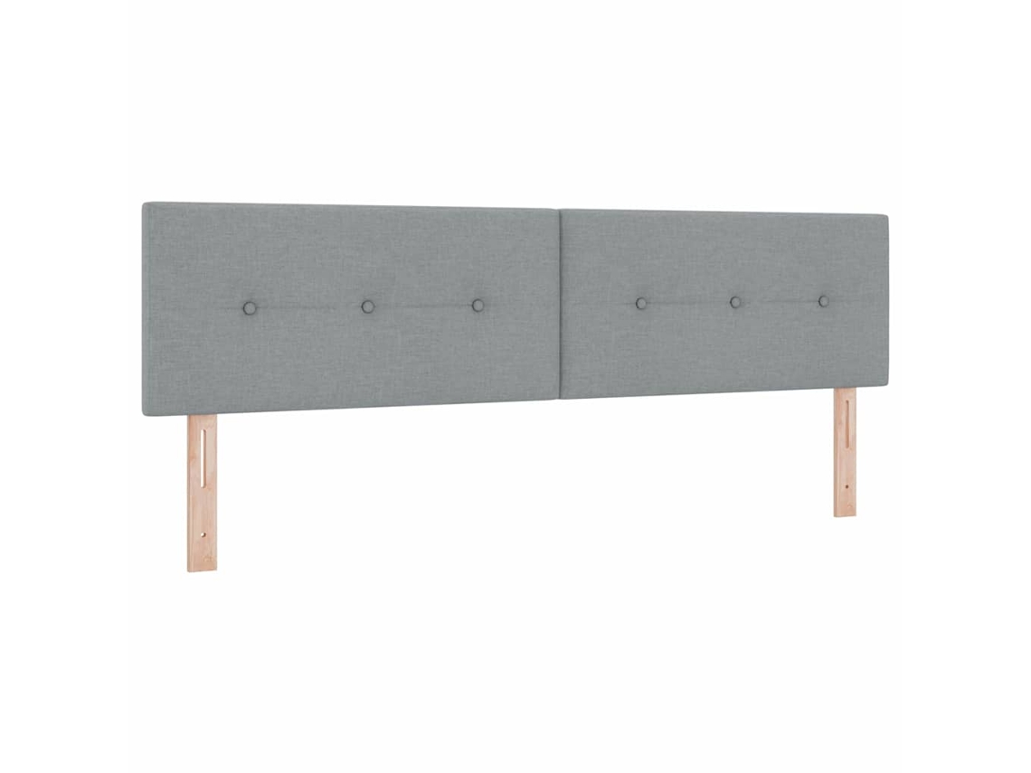 Cabeceira Led com Fitas Led Manual Cinzento claro 180 Cm Tecido MAISON EXCLUSIVE