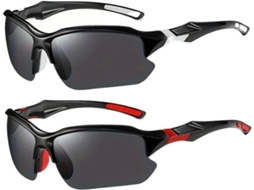 Óculos de Ciclismo Conjunto 2 Sol Quadrados para Homem Resistente Leve Firme Compatível com MARCA