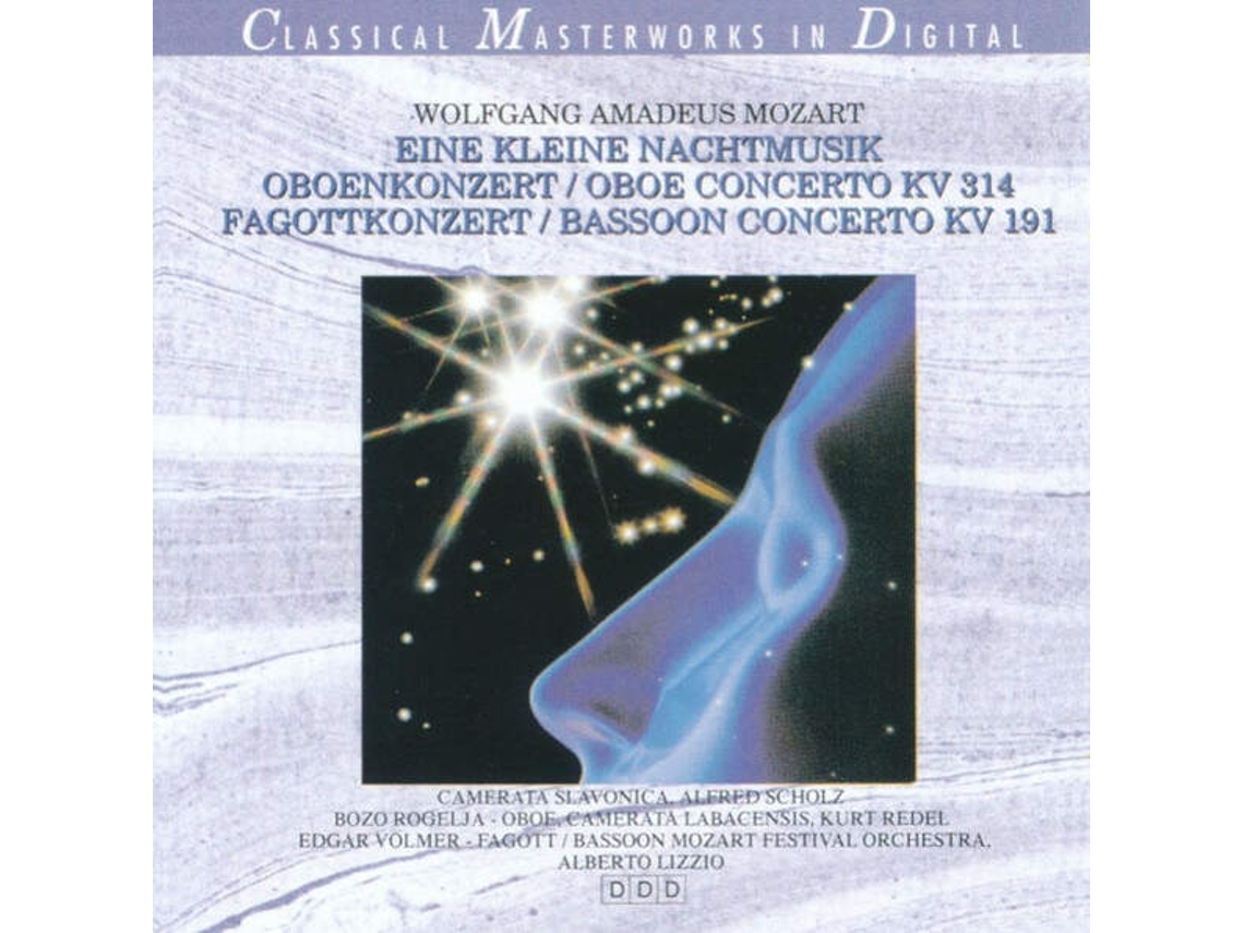 Cd Eine Kleine Nachtmusik / Oboenkonzert Oboe Concerto Kv 314 / Fagottkonzert Bassoon Concerto Kv 191 Classical Masterworks