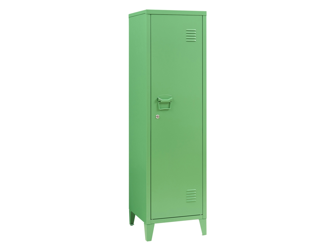 Cacifo Individual Kurikka Com 2 Prateleiras Metal 137x38x38 Cm Verde Maçã [EN.CASA]