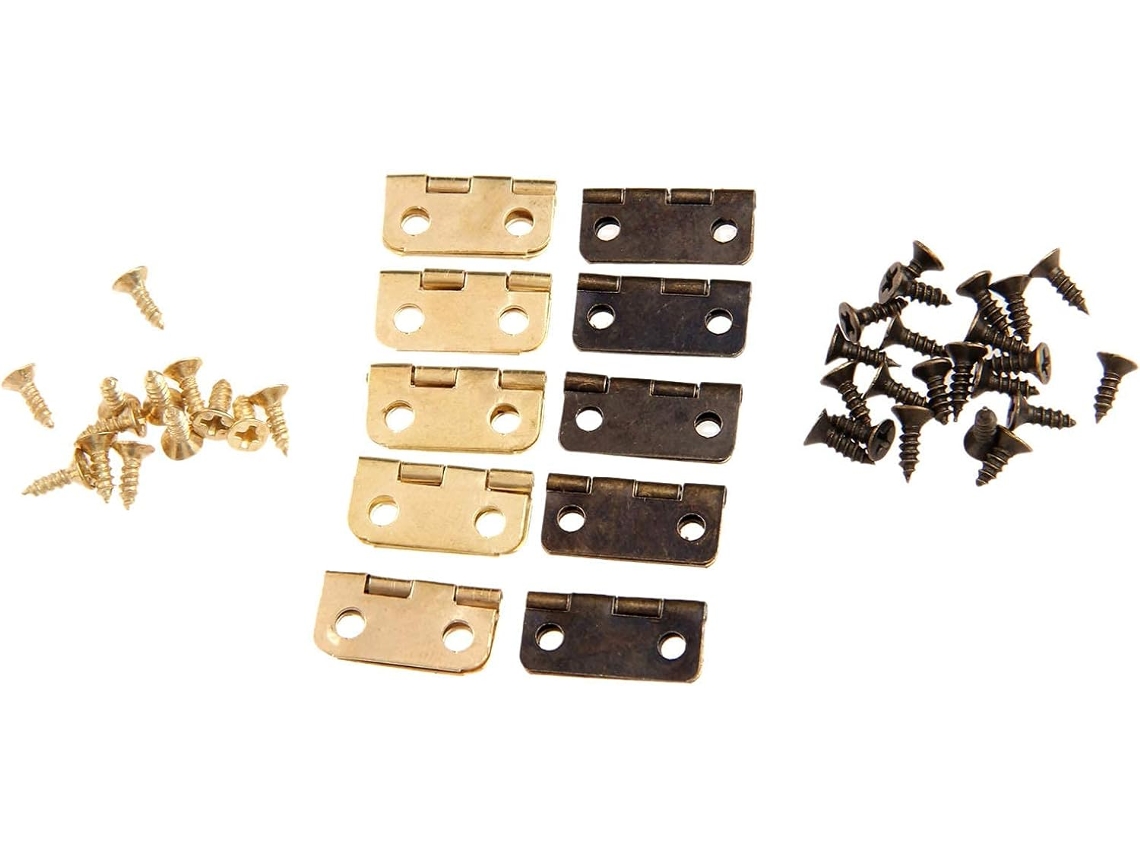 S/MARCA Conjunto de 10 dobradiças reforçadas, resistente | S/MARCA