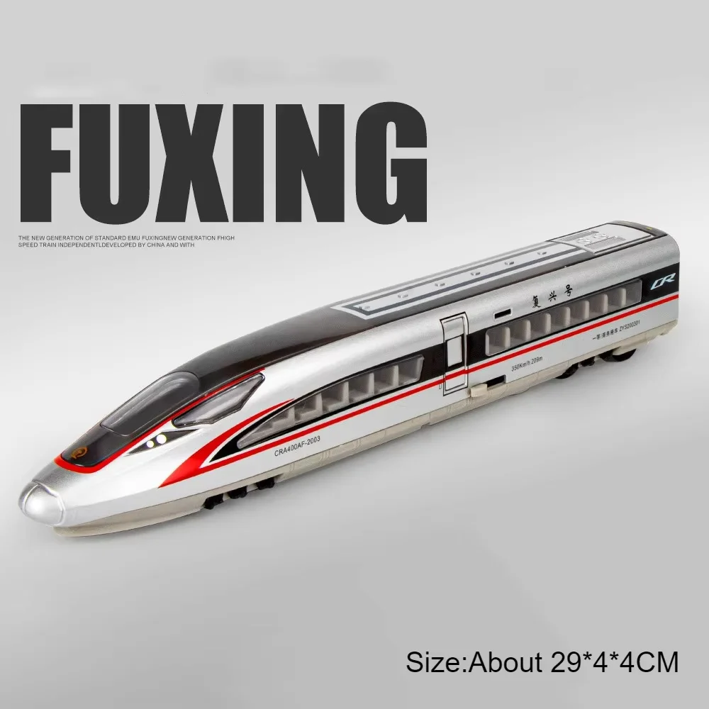 (unidade, Vermelho) Miniatura De Trem De Alta Velocidade 1:87 - Modelo Em Liga Metálica