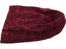 Touca Noturna de Cetim Vermelho, Macia e Suave, para cuidar dos cabelos e do sono.