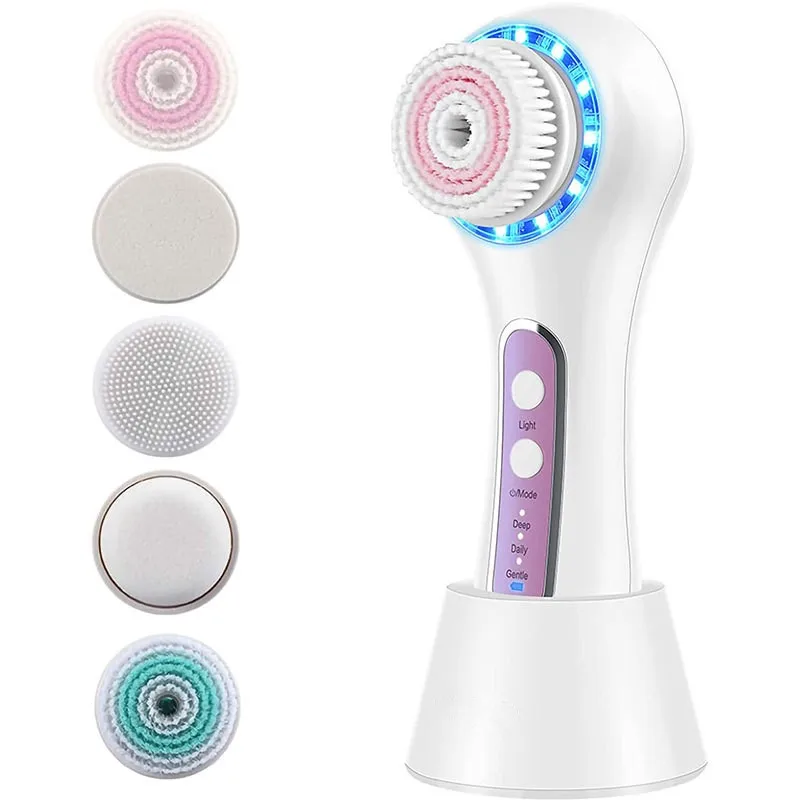 (branco) Aparelho Elétrico De Limpeza Facial Profunda E Escova De Cuidados Com A Pele