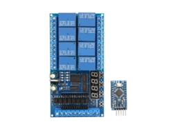 Módulo de relé PLC Pro Mini de 8 canais com atraso 12V para Arduino shield