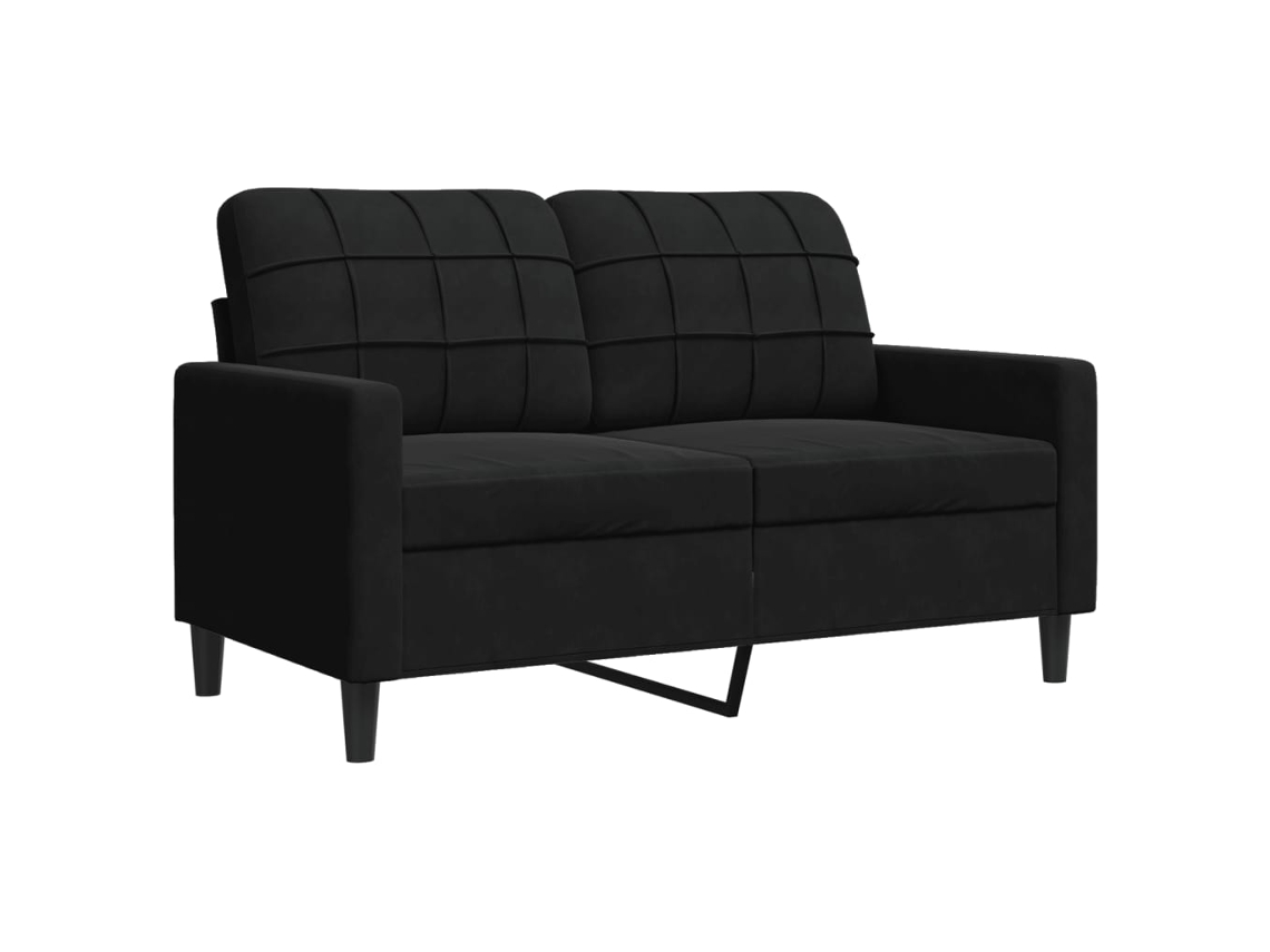 2-seater Sofa, 2-seater Sofas Vidaxl Preto Veludo (n/a)