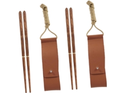 Pares De Pauzinhos De Madeira Destacáveis, Pauzinhos De Viagem Com Estojo, Reutilizáveis Para Gokoco