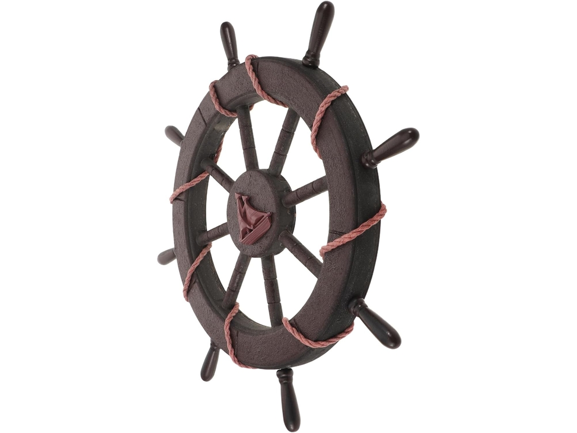 De Parede Vintage Em Madeira, Roda De Navio Pirata, Estilo Rústico Náutico, Para Quarto, Casa De Praia E Banheiro. Gokoco