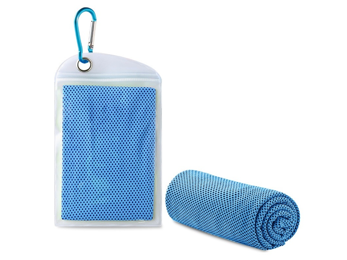 Toalha De Resfriamento Para Homens E Mulheres, Toalha Esportiva Absorvente De Suor, Secagem Rápida, Azul Celeste/30x80cm Gertiz