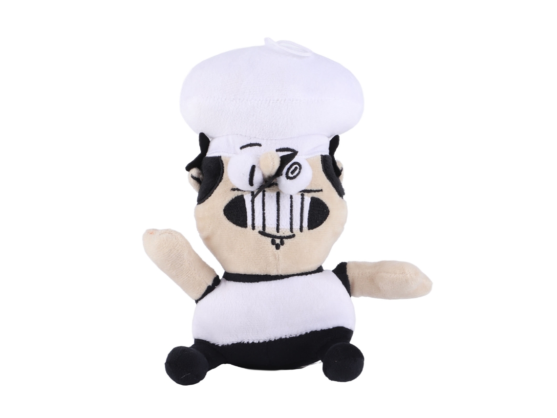 Mali boneco de Pelúcia Pizza Tower Fofo Chef Masculino Macio para Bebês Crianças Adultos Fãs de Jogos Presente