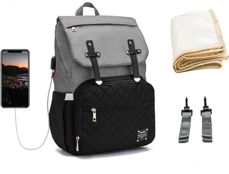 Mochila MCBABY Multifuncional Desportiva Cinzento