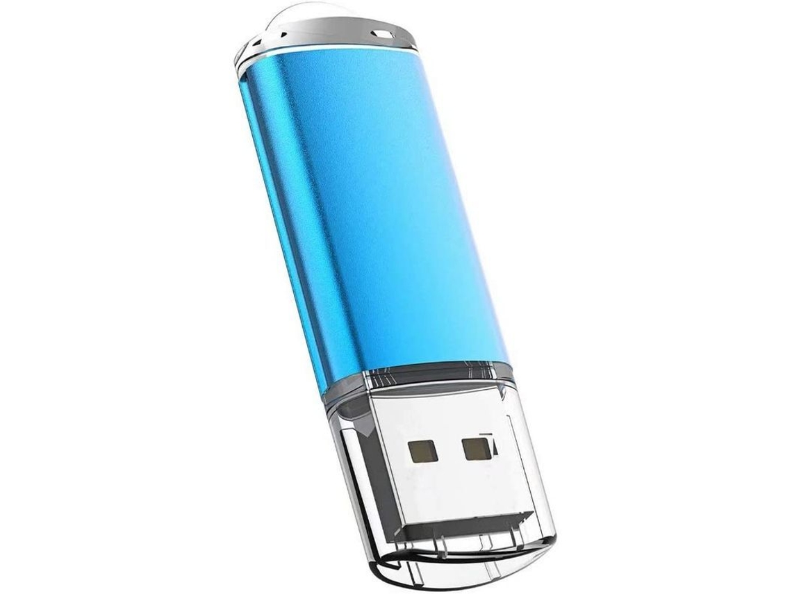 2026 1 Pacote Pen Drive Usb 2.0 32gb Stick de Memória (azul)