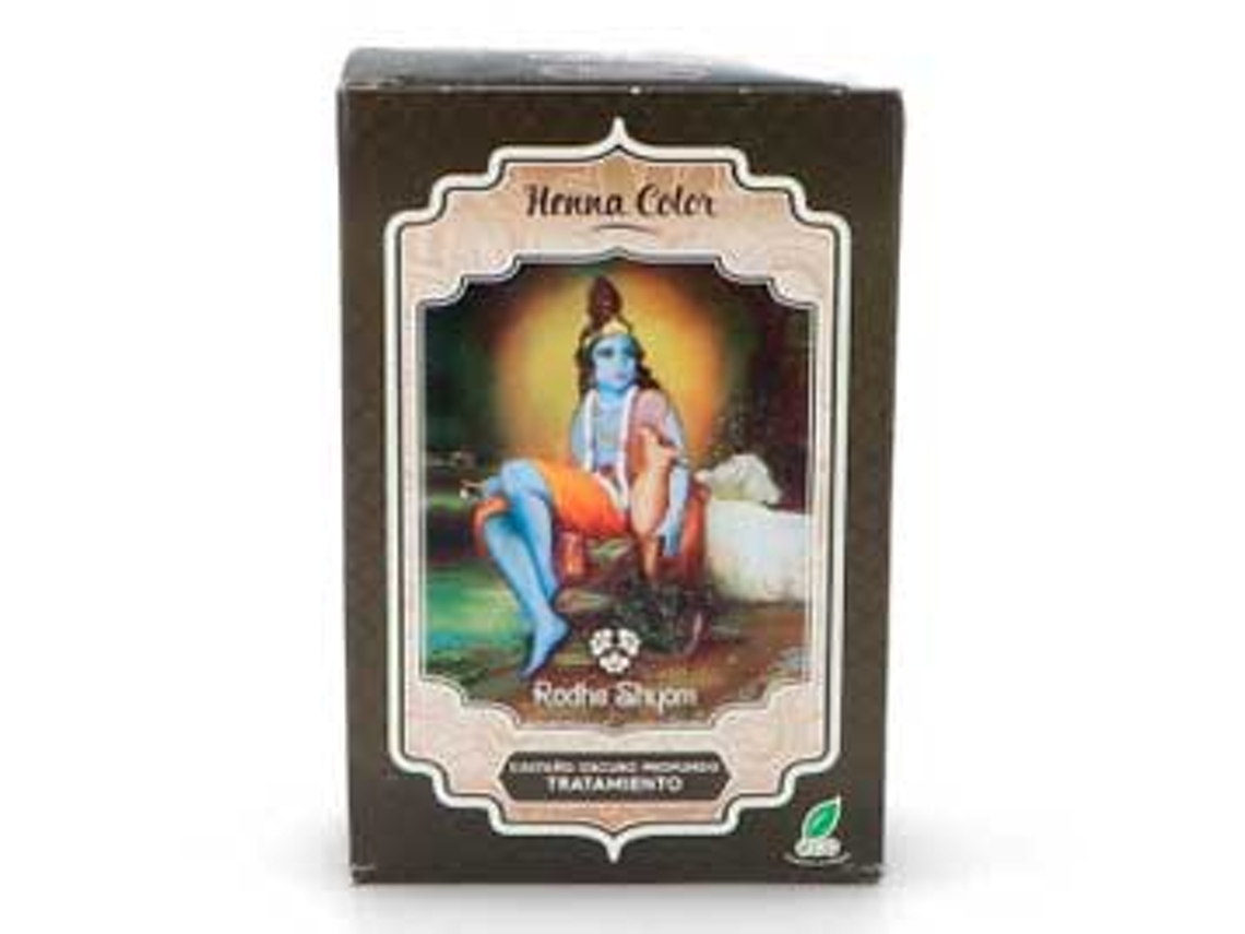 Henna RADHE SHYAM / SITARAMA Pó Castanho (100 g)