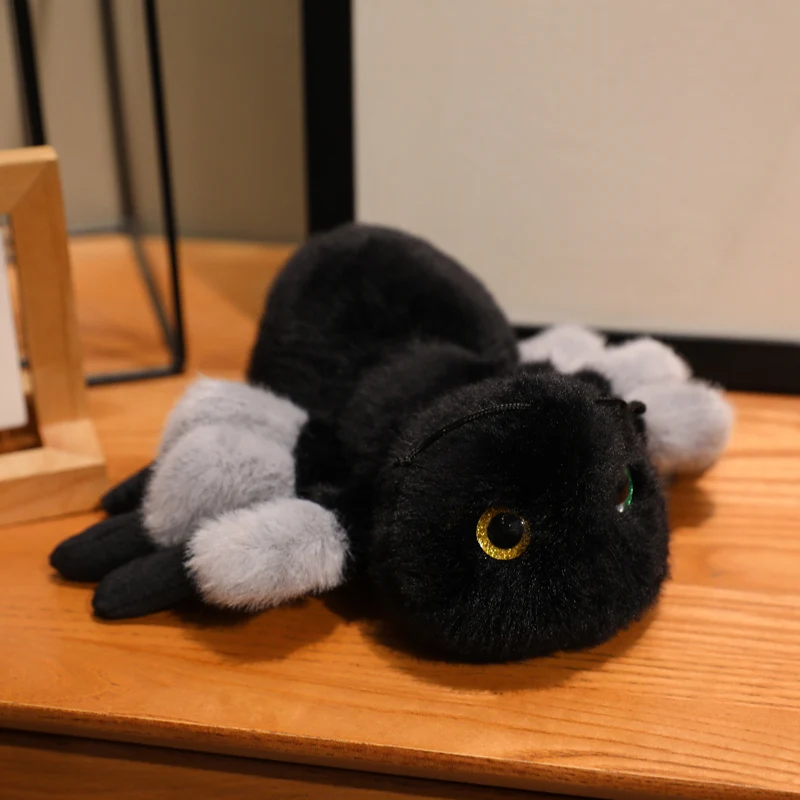 Brinquedo de Pelúcia Fofo e Realista de Inseto e Animal Estilo Anime MDUG (cinza, 20 Cm)