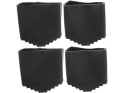 Conjunto De 4 Protetores Borracha Antiderrapantes Para Pés Escada, Com Design De Alta Fricção
