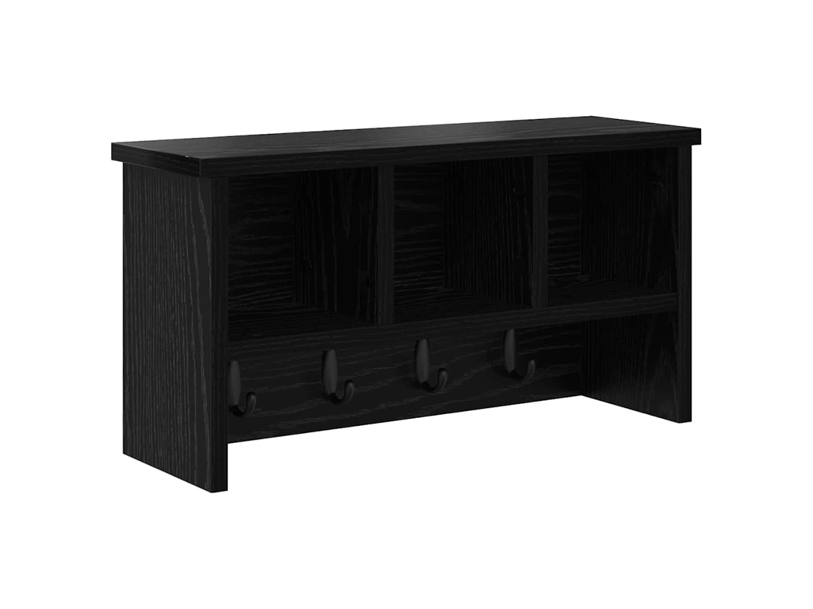 Cabideiro de Parede Carvalho Preto 50 X 16 X 26 Cm MAISON EXCLUSIVE