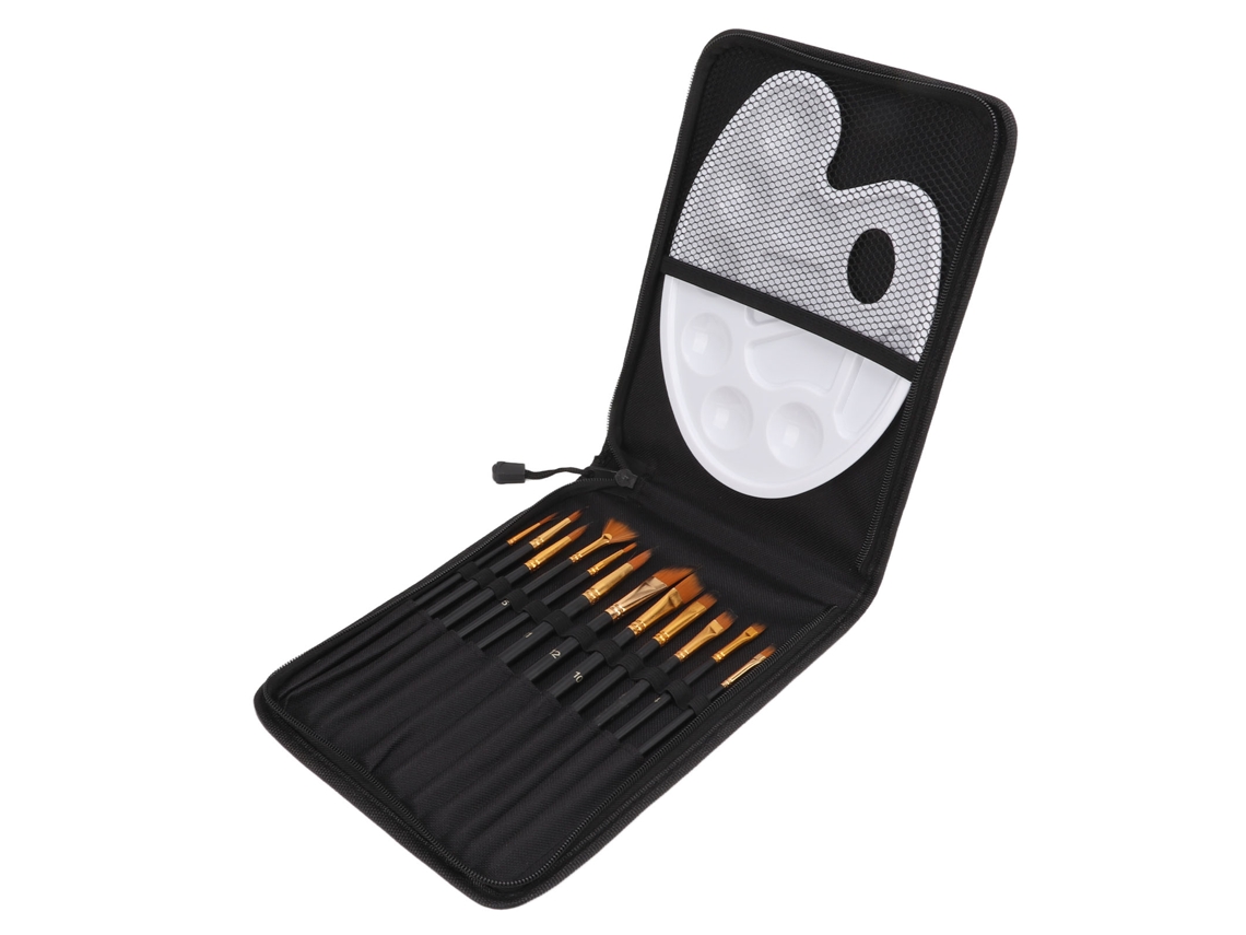 12pcs Set De Pinceles Multifunción Conveniente Para Artistas Profesionales Y Pintores Suministros De Arte