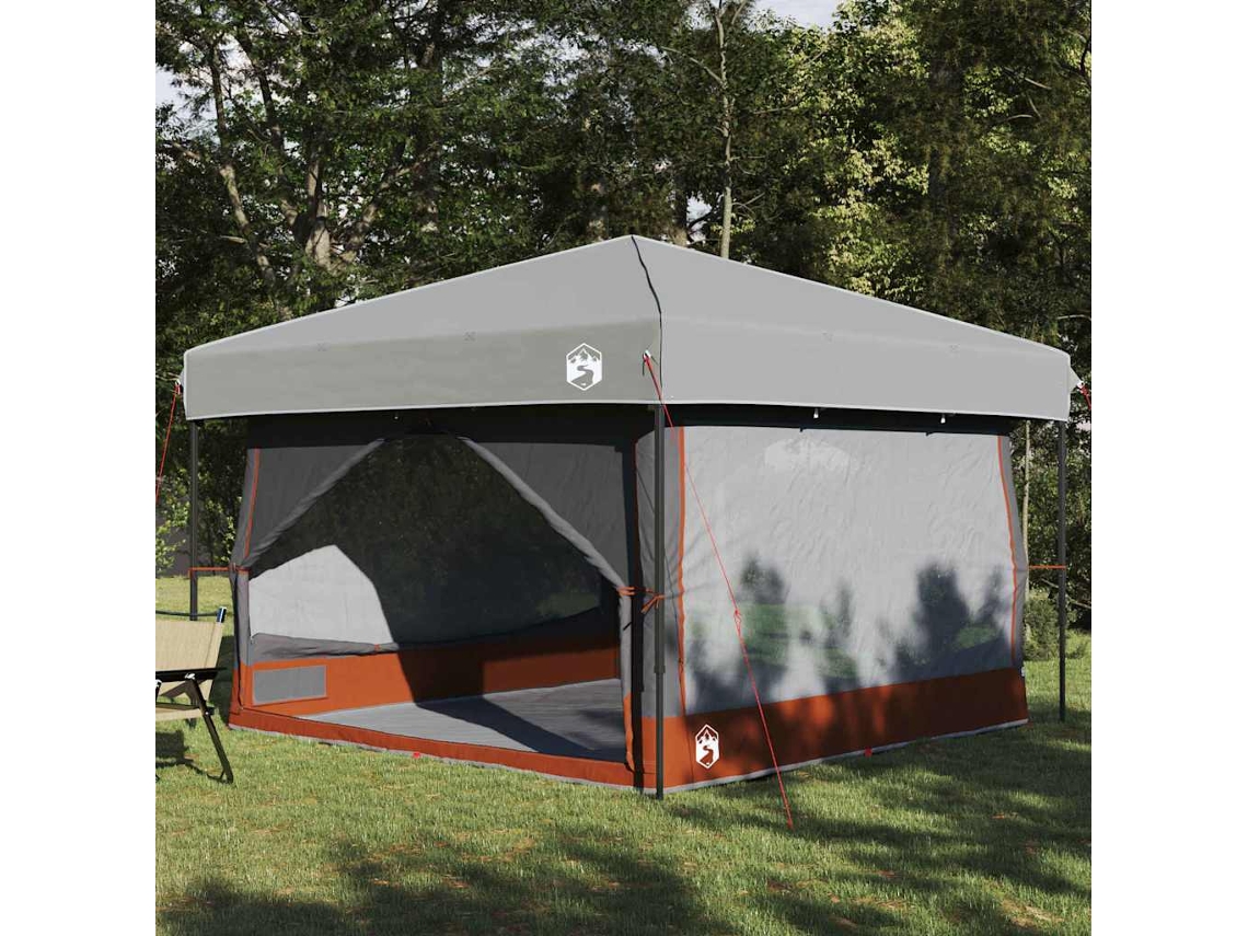 Vidaxl Tenda Interna Para 7 Pessoas 7 Pessoa Cinza E Laranja