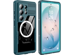 Capa Para Samsung Galaxy S26 Ultra, À Prova De Água E Resistente A Impactos, Com Proteção Completa Azul Panoona